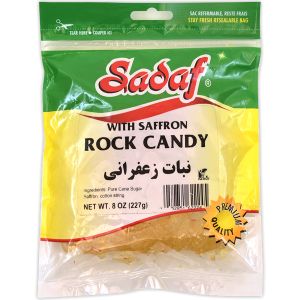 Sadaf 8 oz Saffron Rock Candy