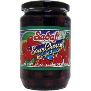 Sadaf 24 oz Pitted Sour Cherry in Light Syrup
