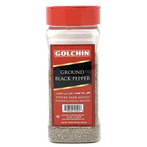 Black Pepper Coarse Grind Large (in jar) - Golchin