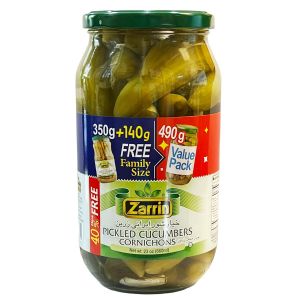 Pickled Cucumbers Cornichons - Large/Tall Jar - Zarrin