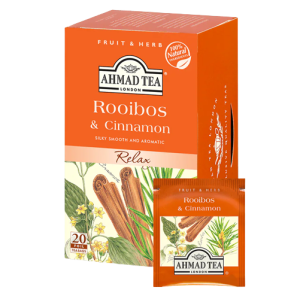 Ahmad Tea 20ct Rooibos and Cinnamon Herbal Tea Bags
