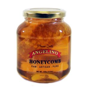 Pure Raw Honey with Honey Comb - "Angelino" 