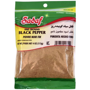 Sadaf 4 oz Fine Ground Black Pepper