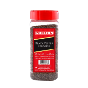 Golchin 12 oz Fine Ground Black Pepper Jar