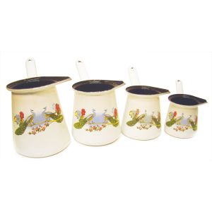 Authentic Turkish Style Coffee/Milk Warmer - Set of Four
