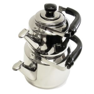 Stainless Steel Tea Pot & Hot Water Kettle Set - 2pc