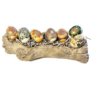Haft Sin Decorative Egg Set - Sustainable & Hand Crafted in USA- Colored Eggs