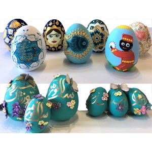 Haft Sin Decorative Eggs - Sustainable Eggs Hand Painted in USA
