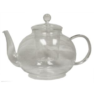 Clear Glass Heat Resistant Tea Pot - 1000ml 