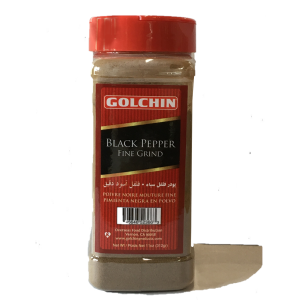 Black Pepper Fine Grind Large (in jar) - Golchin