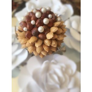 "Badoom & Fandogh" - Decorative Nut Bunch for "Sofreh Aghd"