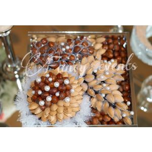 "Badoom/Fandogh/Gerdoo" - Decorative Nuts for "Sofreh Aghd"