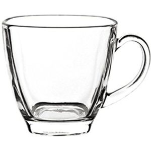 Beautiful Clear Glass Tea/Coffee Set - 6 pcs