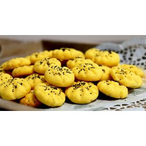 Fancy Saffron & Poppy Seed Loaded Rice Cookies - (Fresh Daily Baked)