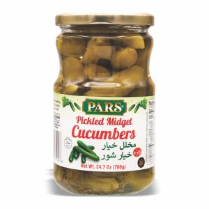 "Khiar Shoor Irani" - Kosher & Halal Persian Style Pickled Baby Cucumbers - Pars