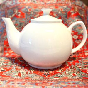 44 oz White Porcelain Ghoori Tea Pot