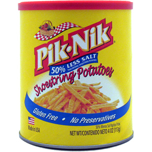 Shoestring Potatoes 50% less salt - PikNik