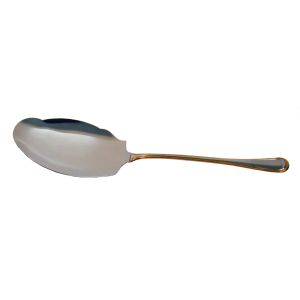 Rice Serving Spatula - Silver with Gold Accent - "Kafgir" 