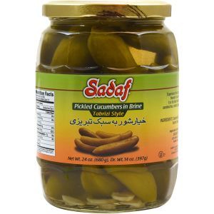 Pickled Cucumbers - Tabrizi Cucumber - Sadaf