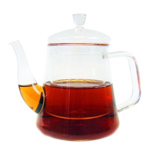 Clear Glass Heat Resistant Tea Pot - Modern Look - 1000ml 