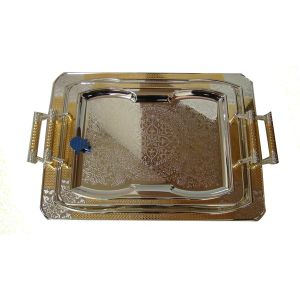 Silver / Gold Trays - Golden Star