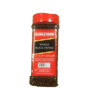 Black Pepper Whole Large (in jar) - Golchin