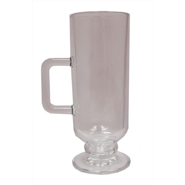 Modern Tall 8 oz Glass Footed 6pcs Tea Cups