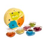 Inside Out Heart Cup and Saucer - Multi Color