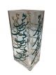 Glass Vase - Turquoise/Gold Persian Calligraphy Inlays