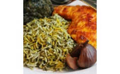 Rice with Fresh Herbs and Fish Sabzi polow ba mahi